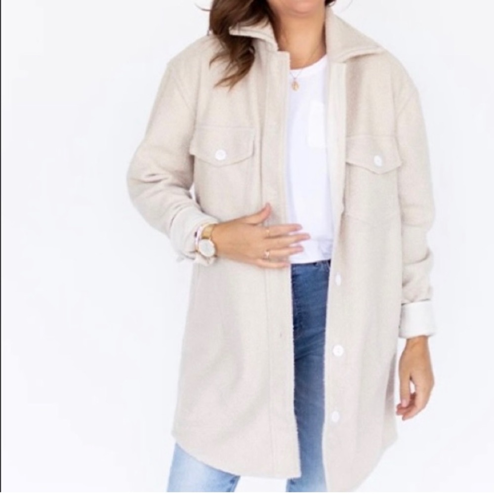 JACKSON ROWE X JILLIAN HARRIS SCHOLAR SHACKET from Jilly box